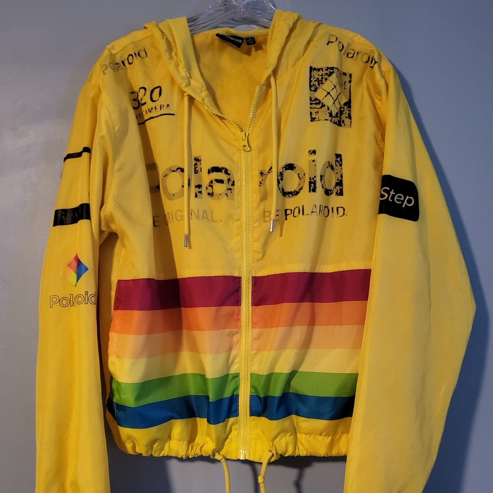 Polaroid Jacket Windbreaker Retro Vintage